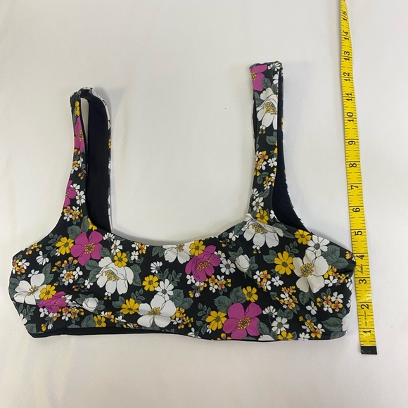 Veronica Beard Bikini Top Sz XL Celeste Scoop Neck Floral Multicolor NWT - Picture 7 of 8